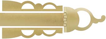 Bedford County Patchbox Kit,
brass, about  7-7/8" length